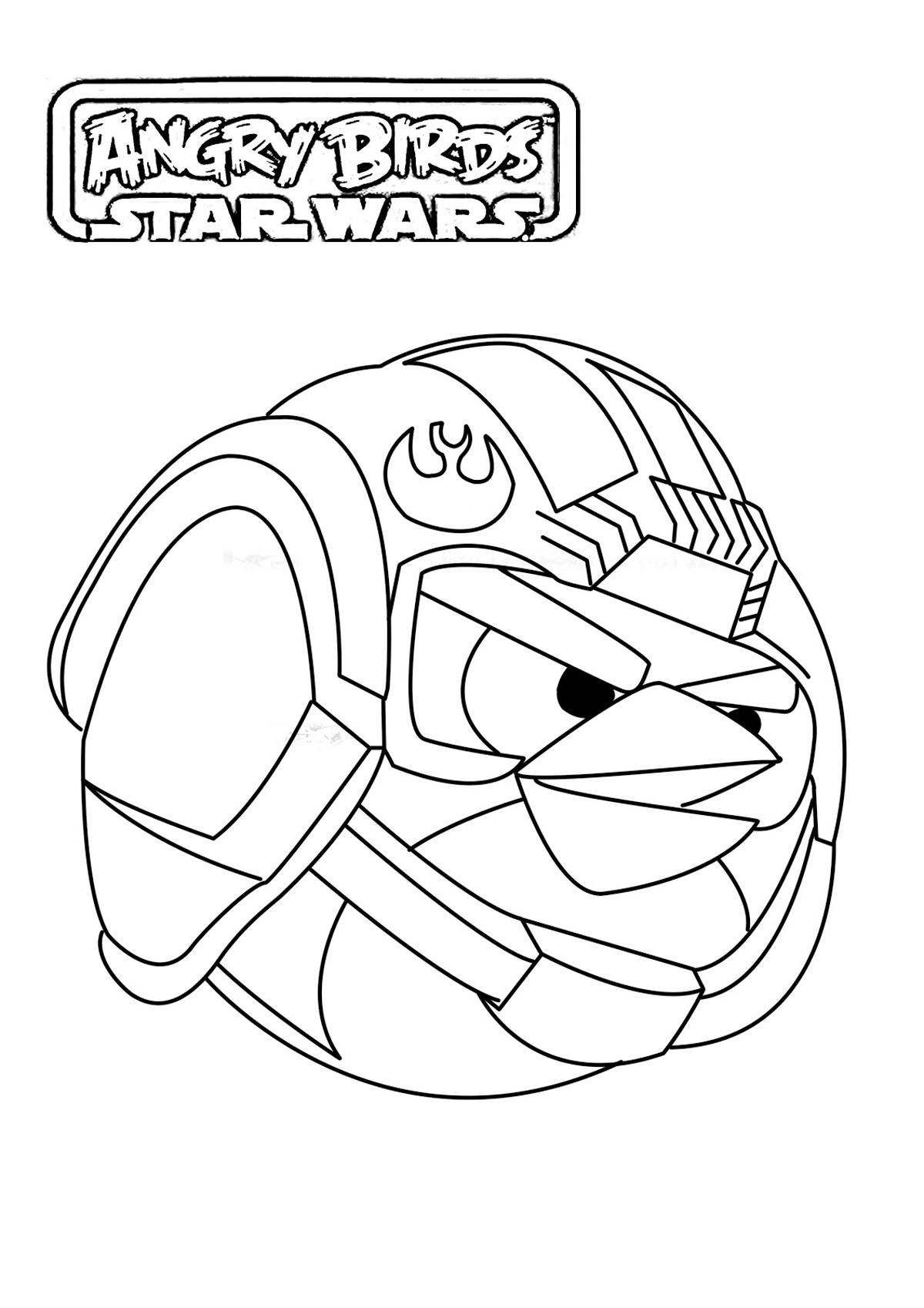 angry birds star wars coloring pages