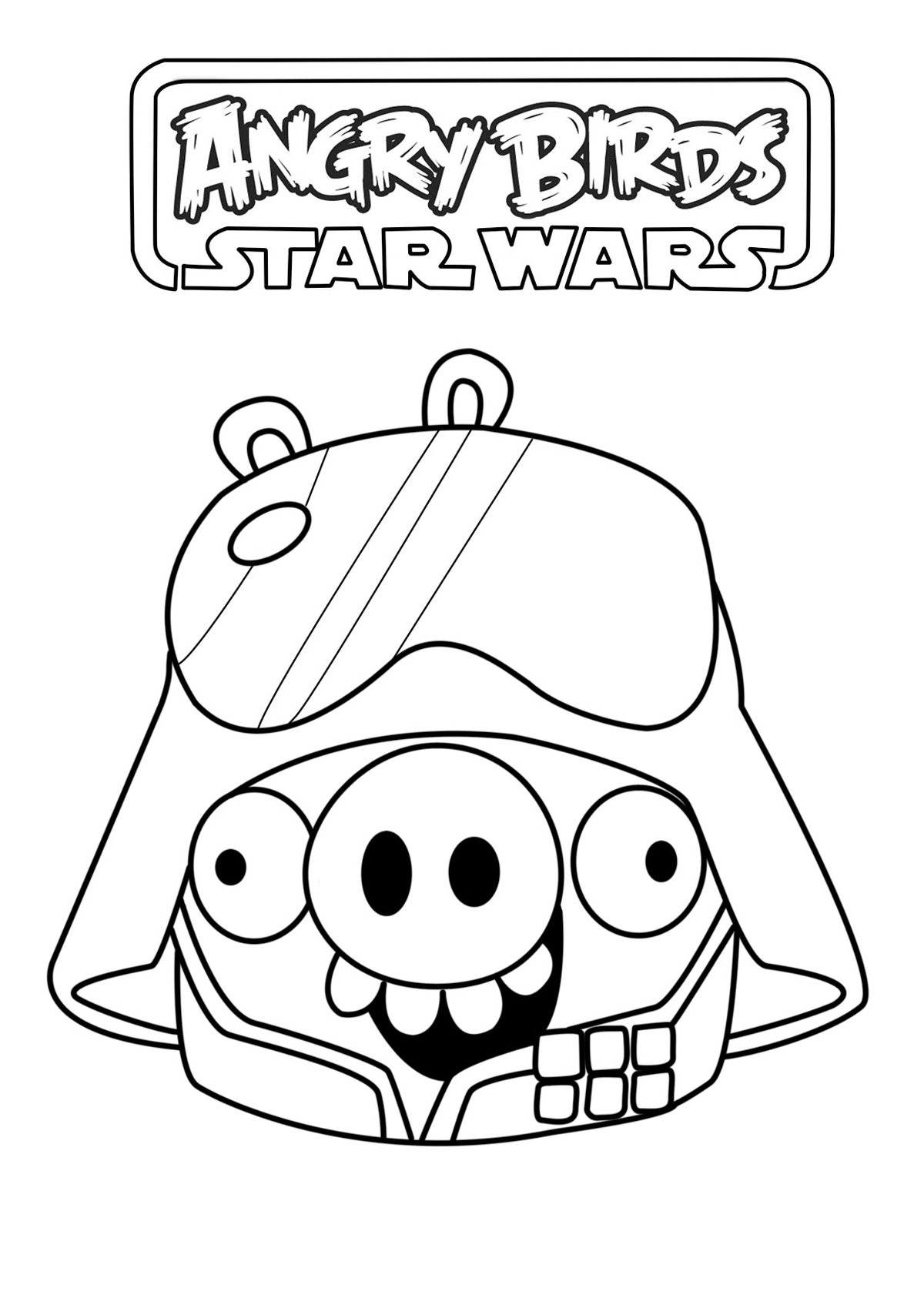 angry birds star wars coloring pages pigs