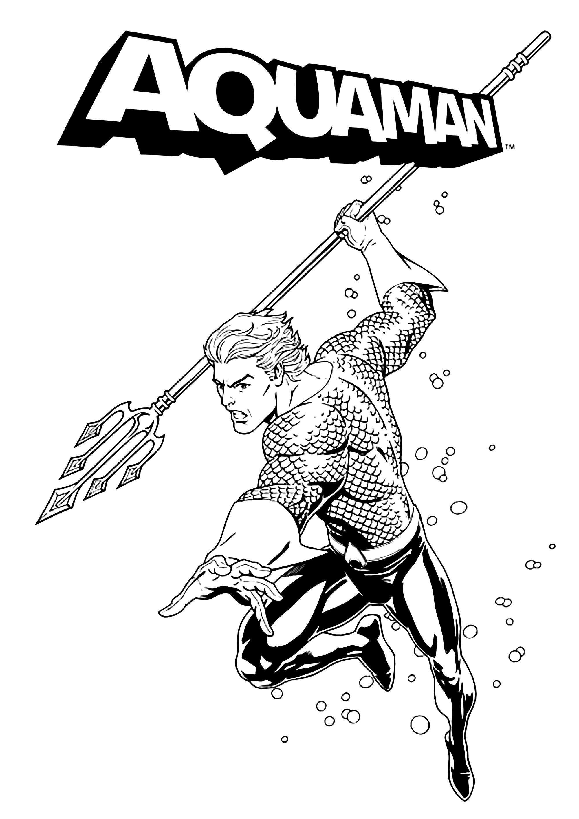 Aquaman Logo Coloring Pages