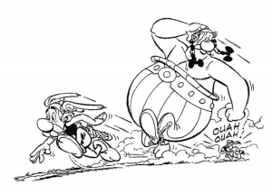 Free Asterix drawing to print and color