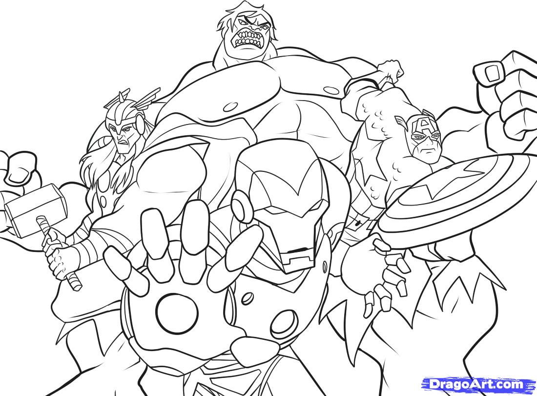 avengers to print for free - avengers kids coloring pages