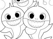 Baby Shark Coloring Pages for Kids