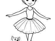 Ballerinas Coloring Pages for Kids