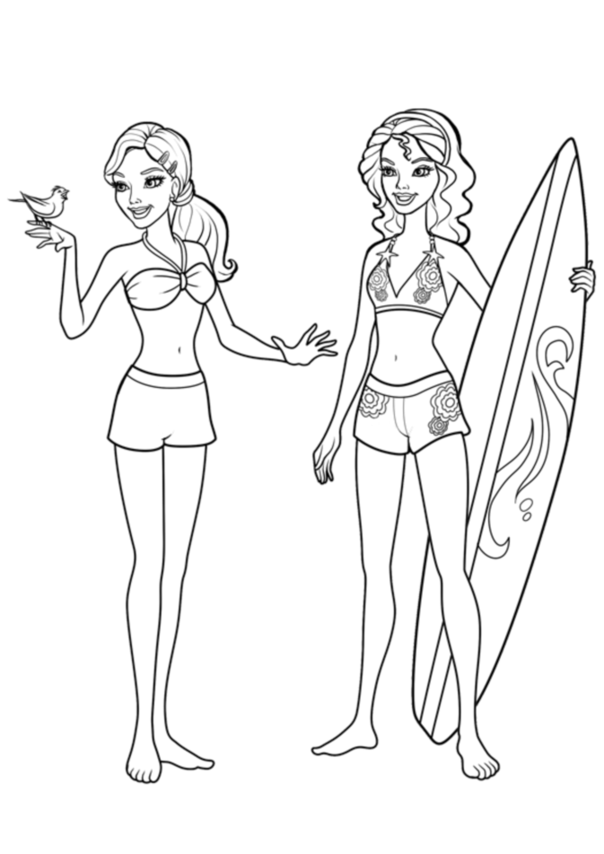 barbie for kids barbie kids coloring pages