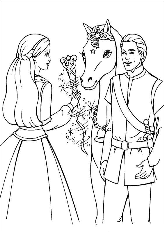 Download Barbie free to color for kids - Barbie Kids Coloring Pages