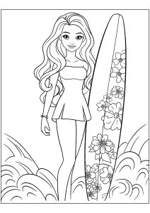 Barbie Coloring book ( Theme with Pets For Girls / Kids Teens ): Barbie  coloring book for kids, thee with pets (Paperback)