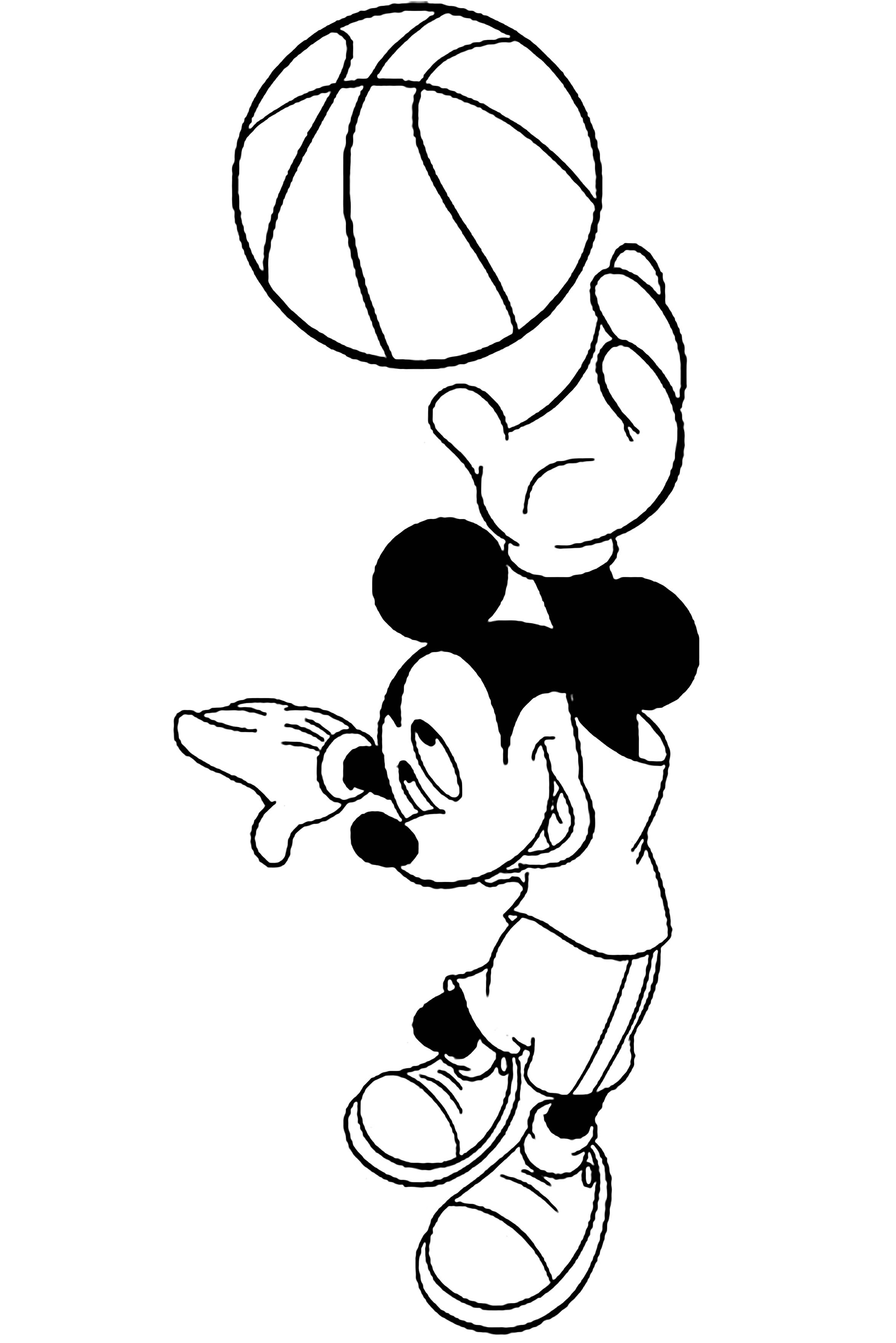Beautiful basketball coloring page, simple, for children