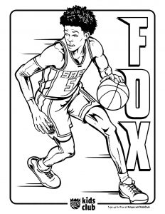 30 NBA & Basketball Coloring Pages (Free PDF Printables)