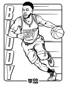 30 NBA & Basketball Coloring Pages (Free PDF Printables)