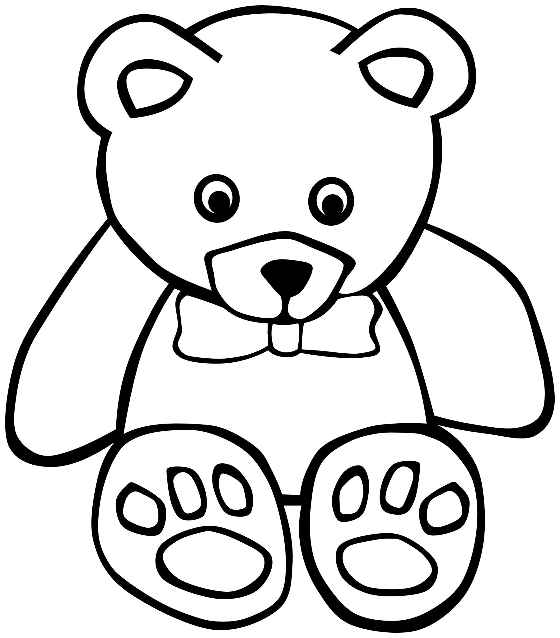 playing children black and white clipart bear