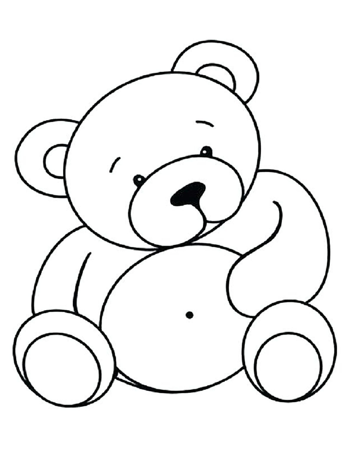 Big-bellied bear - Bears and Cubs Kids Coloring Pages