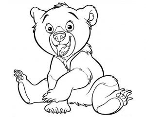 bear cartoon coloring pages
