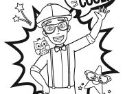 Printable Blippi coloring sheets for Kids