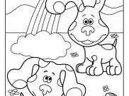 Printable Blue's Clues coloring sheets for Kids