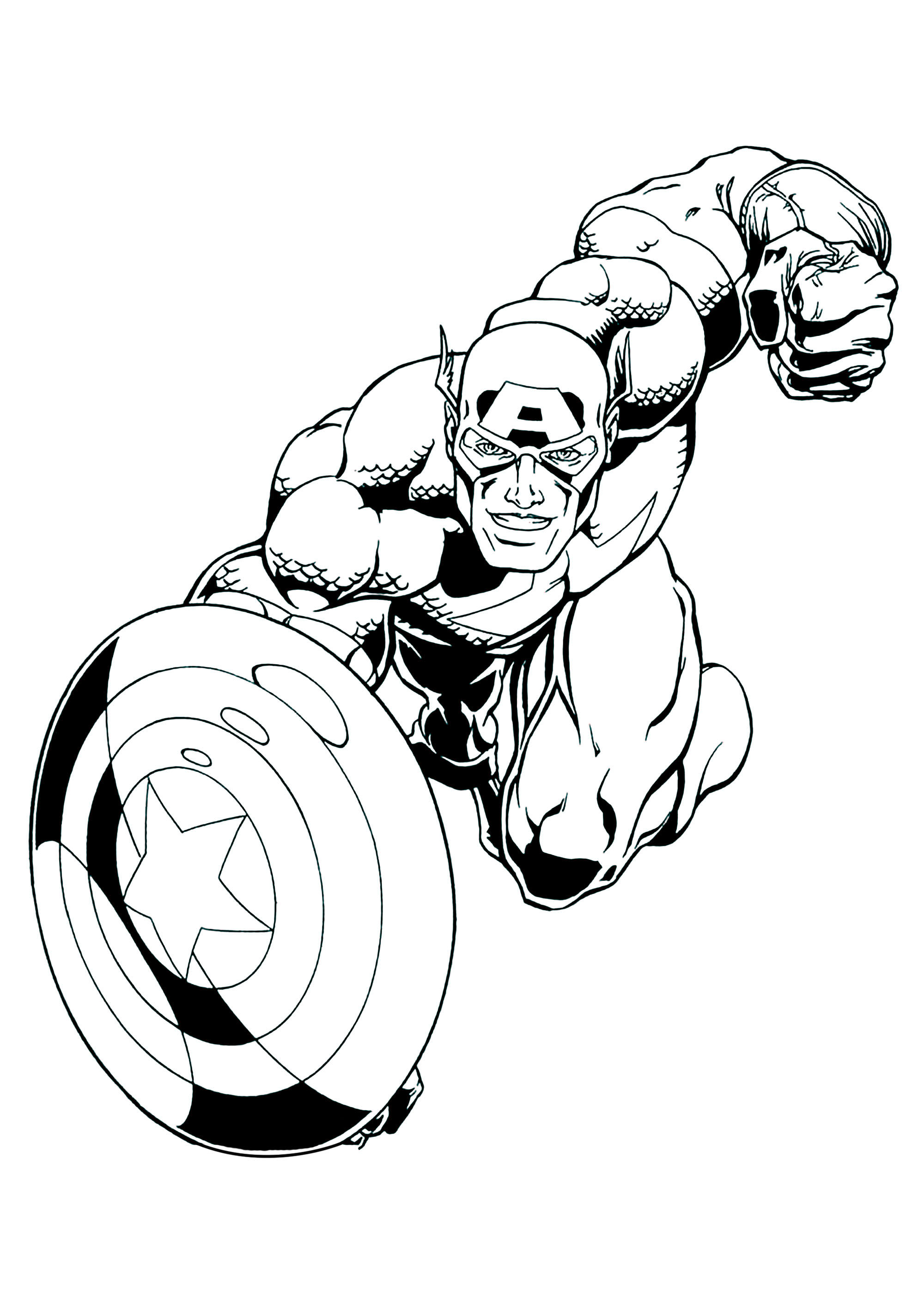 Captain America Coloring Pages Printable