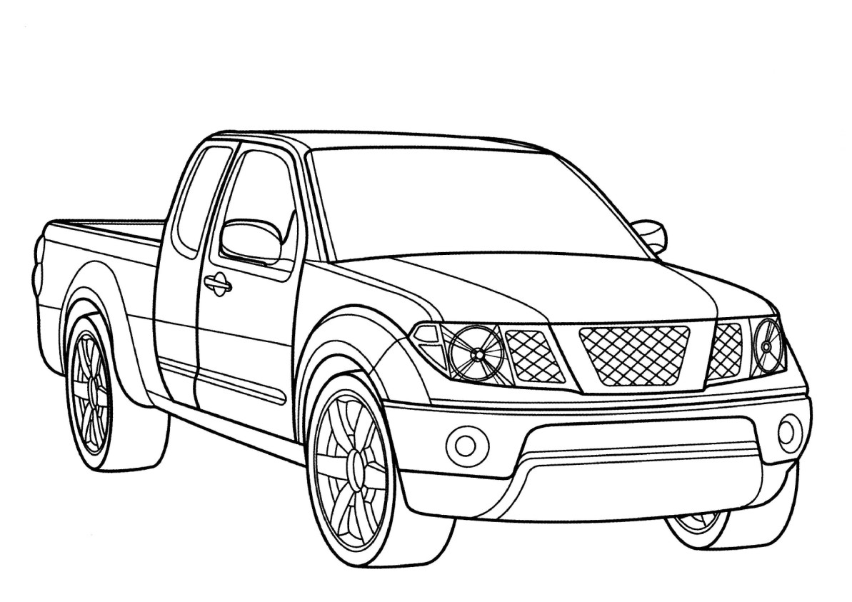 Free Printable Cars Coloring Page - Car Kids Coloring Pages