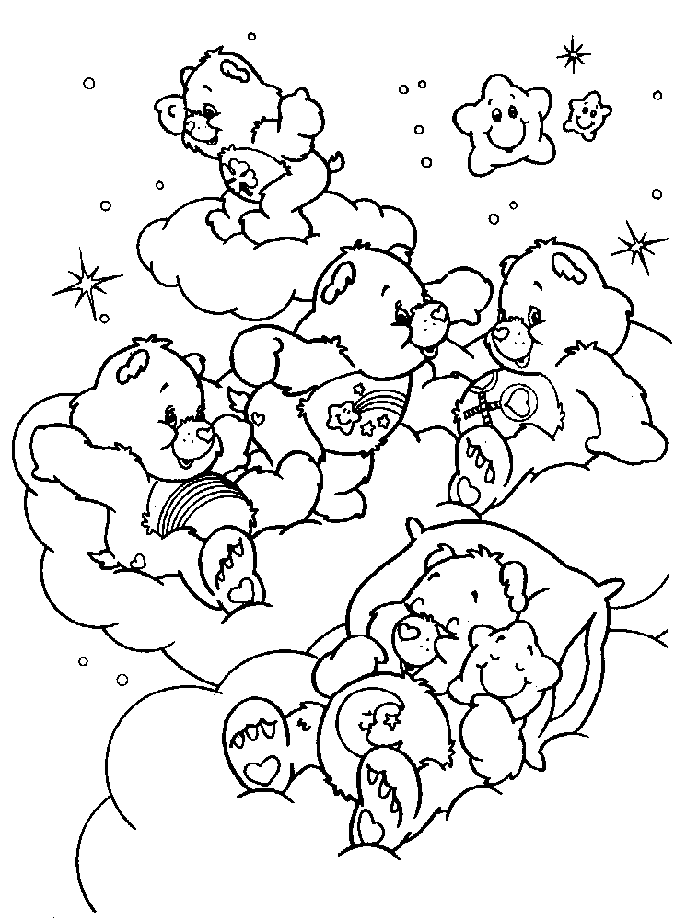 care bear birthday coloring pages