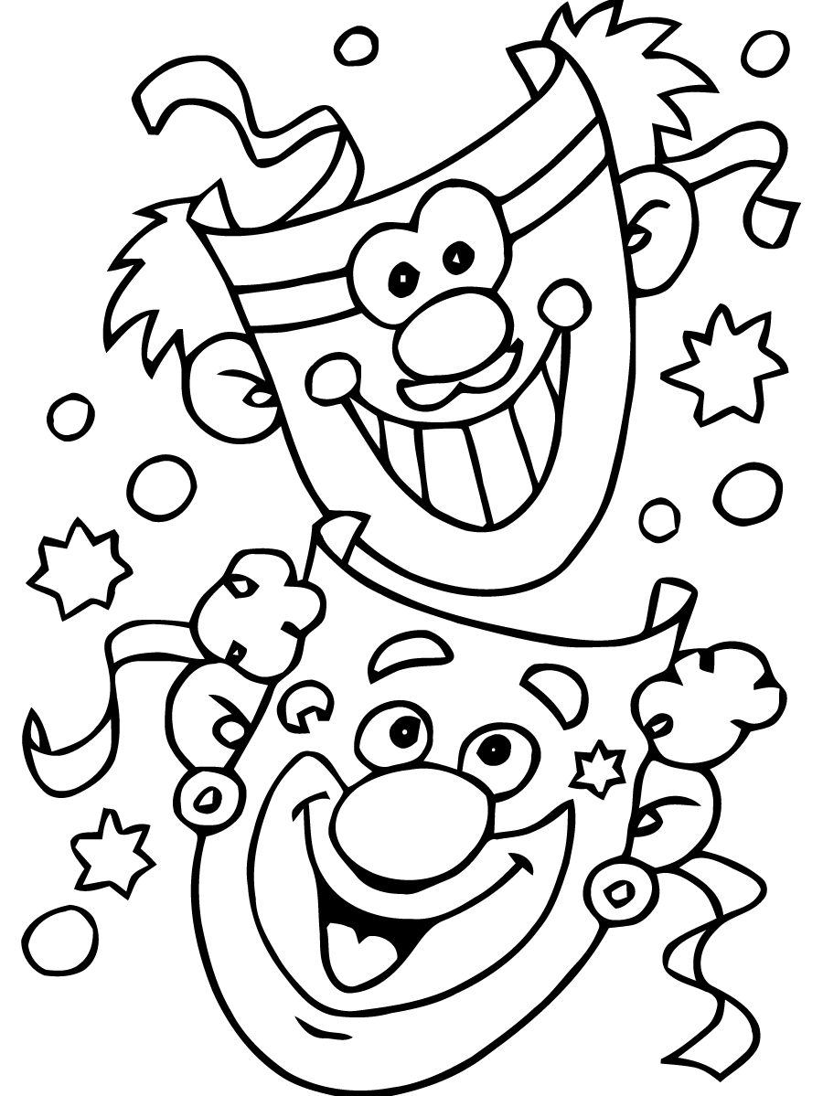 Carnival coloring for kids Carnival Kids Coloring Pages