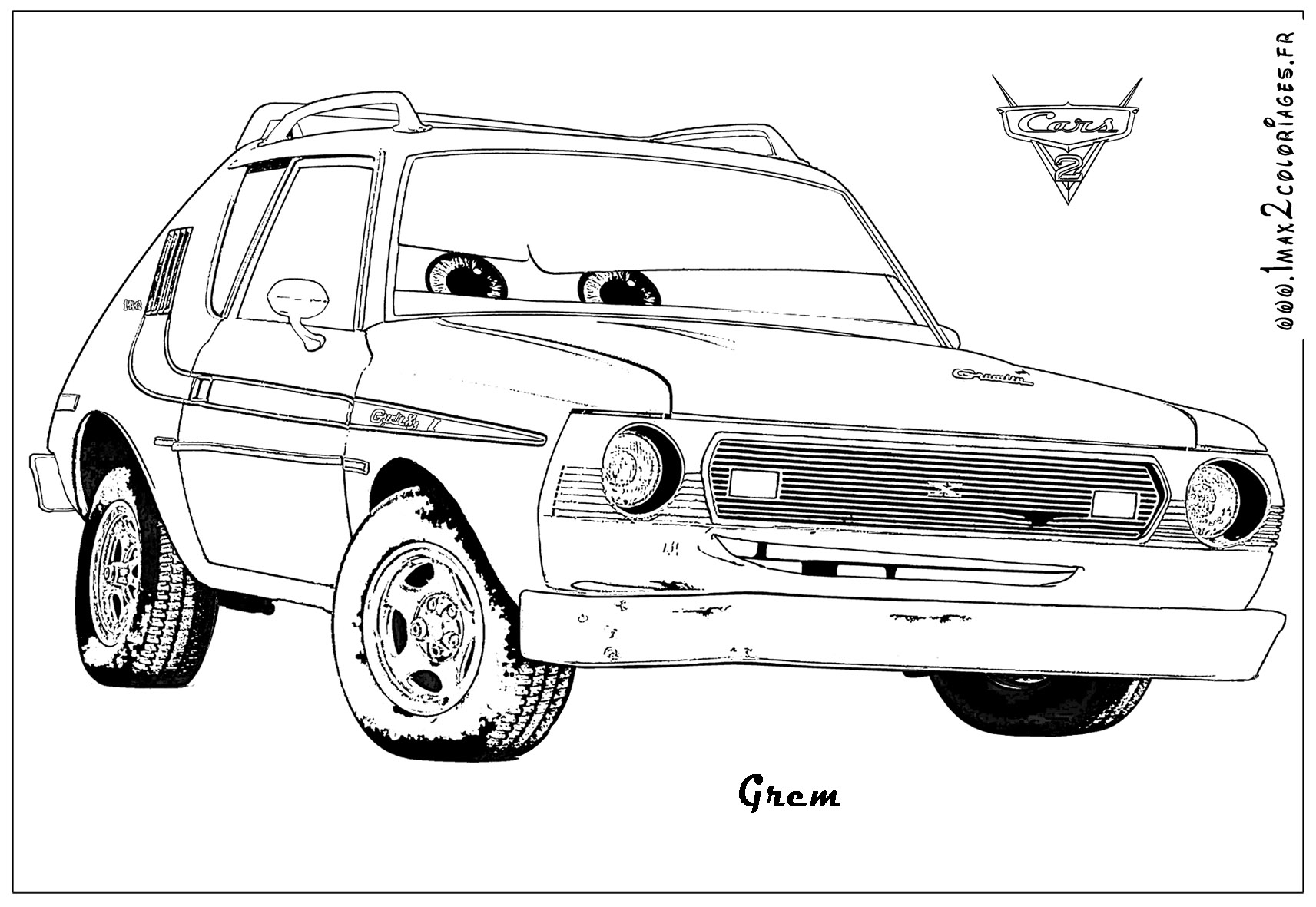 Cars 2 to print Cars 2 Kids Coloring Pages