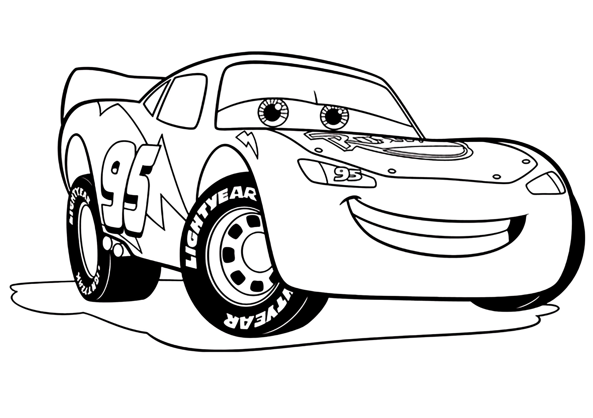 Download Cars 3 to print for free - Cars 3 Kids Coloring Pages