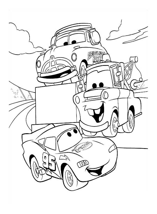 Free Cars coloring pages to print - Cars Kids Coloring Pages