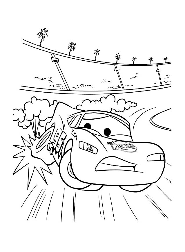 Cars image to download and color - Cars Kids Coloring Pages