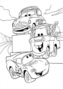 coloring pages of cartoon cars