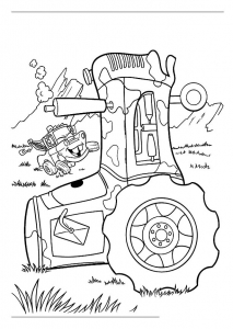 Relax while you create with these free mandala Cars Coloring Pages Disney