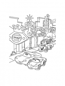 Free Cars drawing to download and color