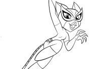 Printable Catwoman coloring sheets for Kids