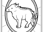 Chinese Zodiac Coloring Pages for Kids