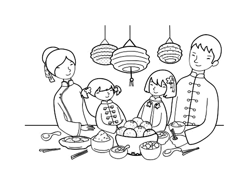 Chinese New Year Coloring Pages - Free & Printable!