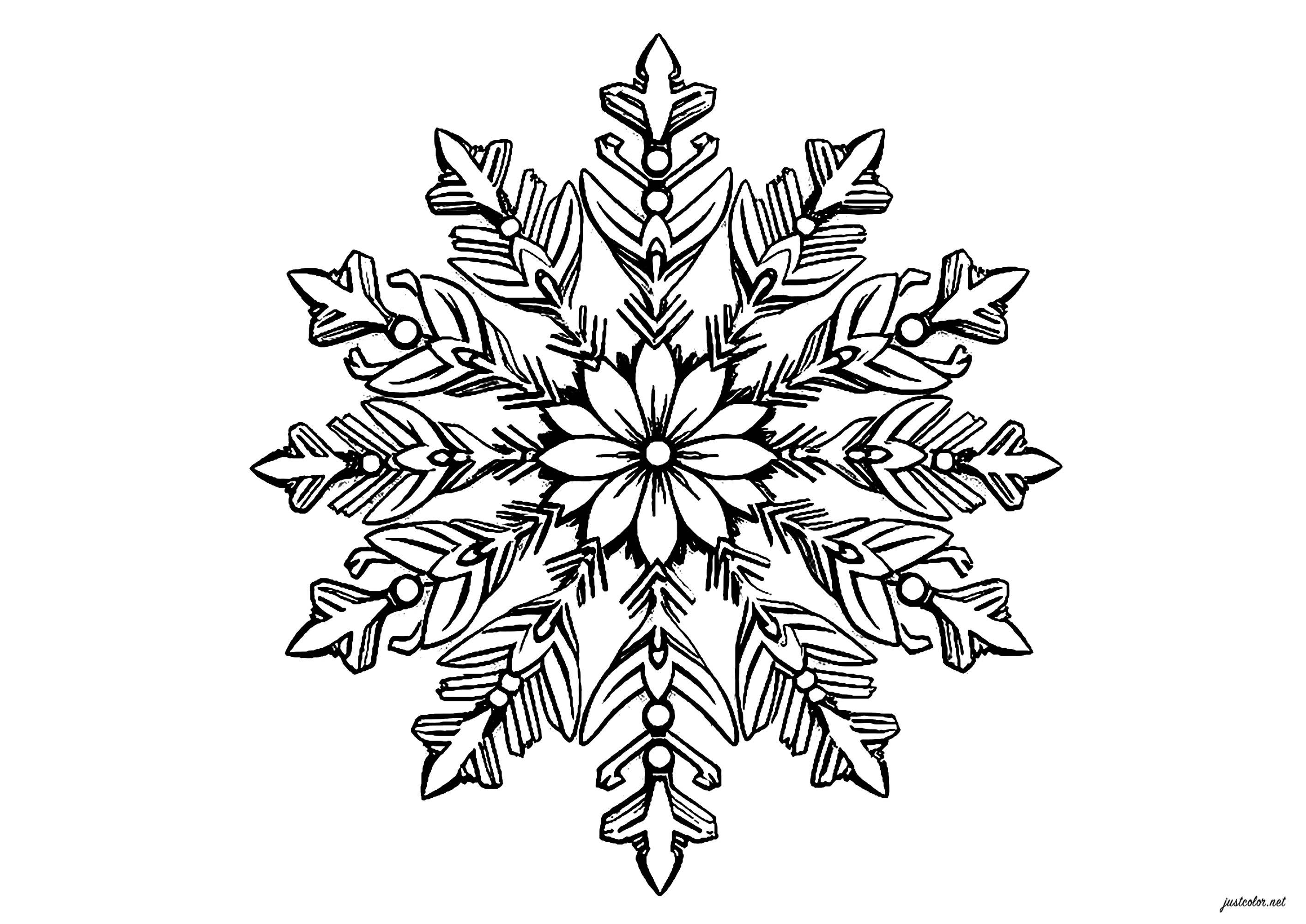 pretty-snowflake-christmas-coloring-pages-for-kids