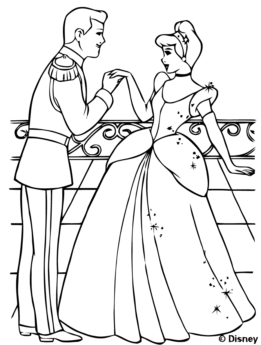 930 Collections Coloring Pages Printable Cinderella  HD