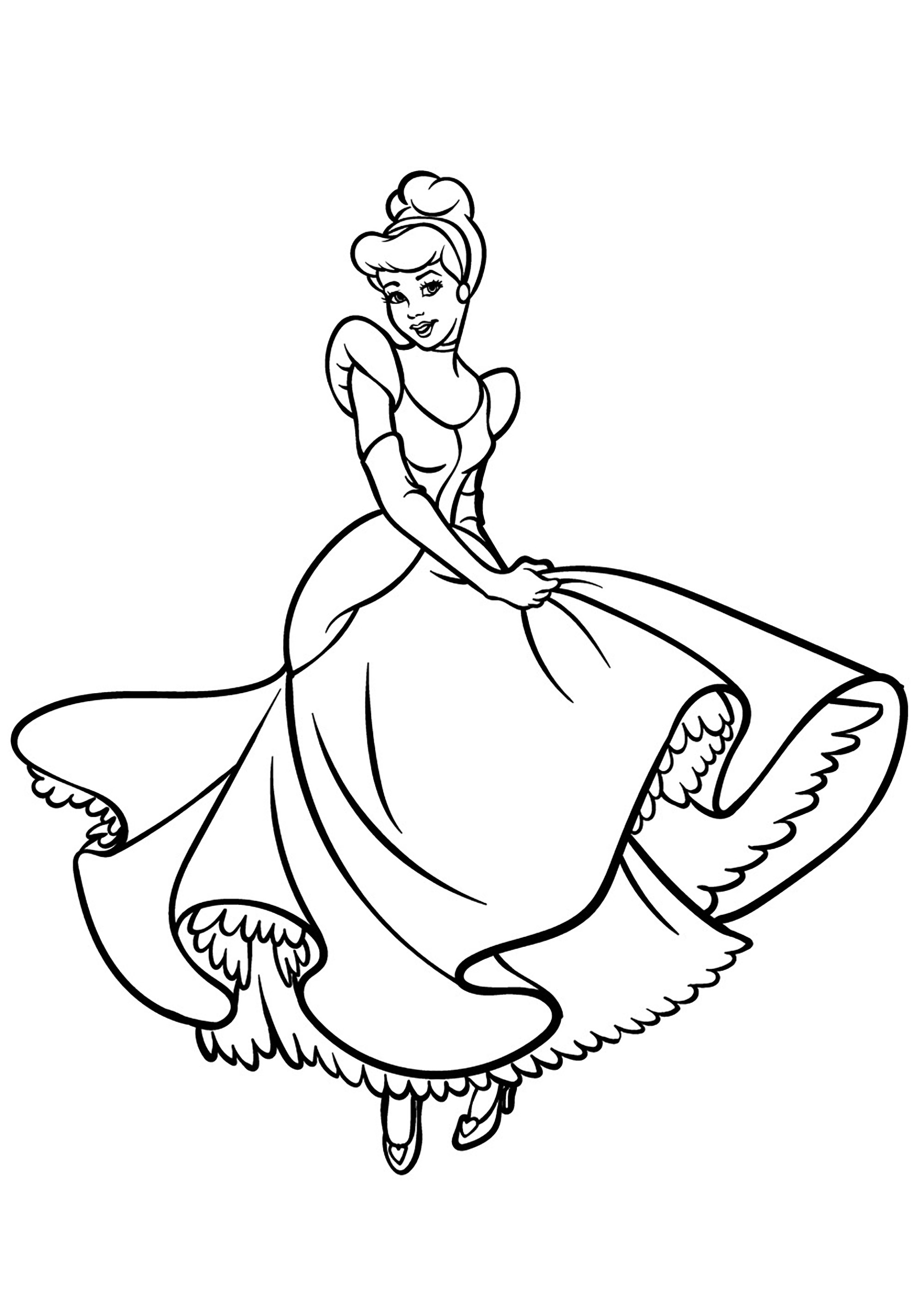 Cinderella #129581 (Animation Movies) – Free Printable Coloring Pages