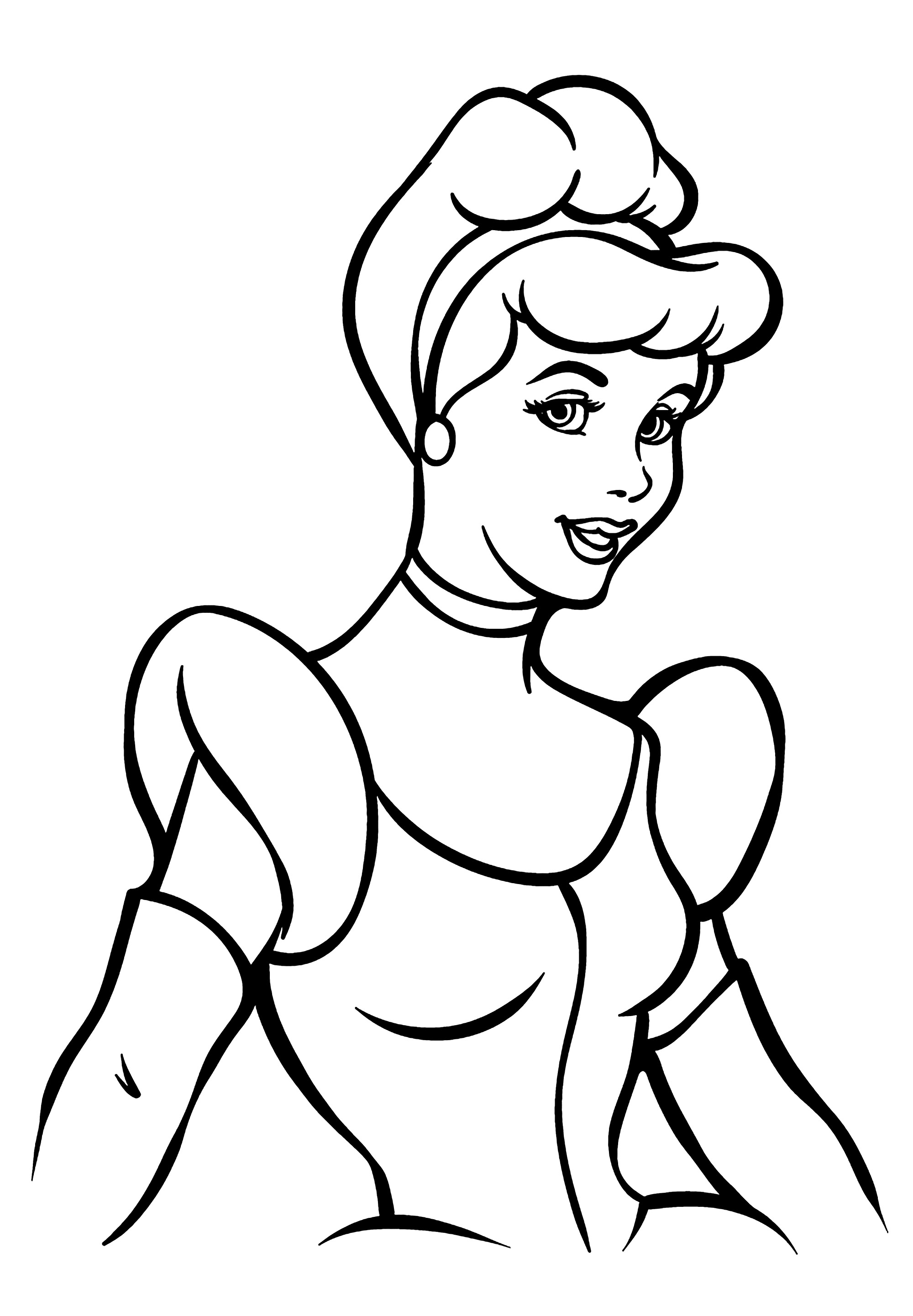 Cinderella in a coloring book for the little ones - Cinderella Kids ...