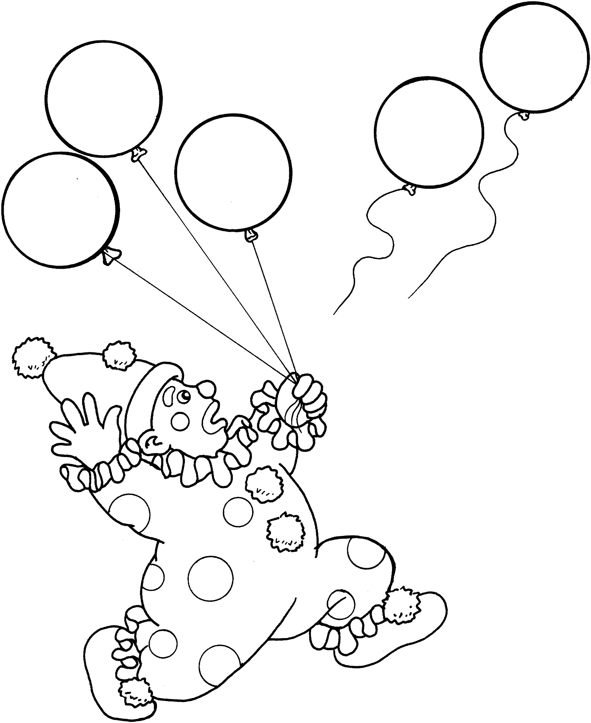 balloons coloring page