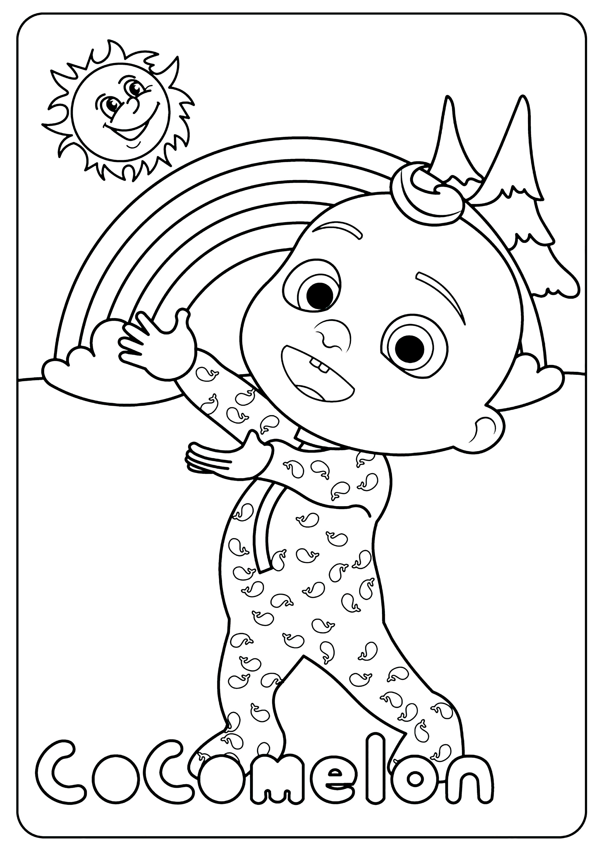 JJ the Cocomelon baby - Cocomelon Kids Coloring Pages
