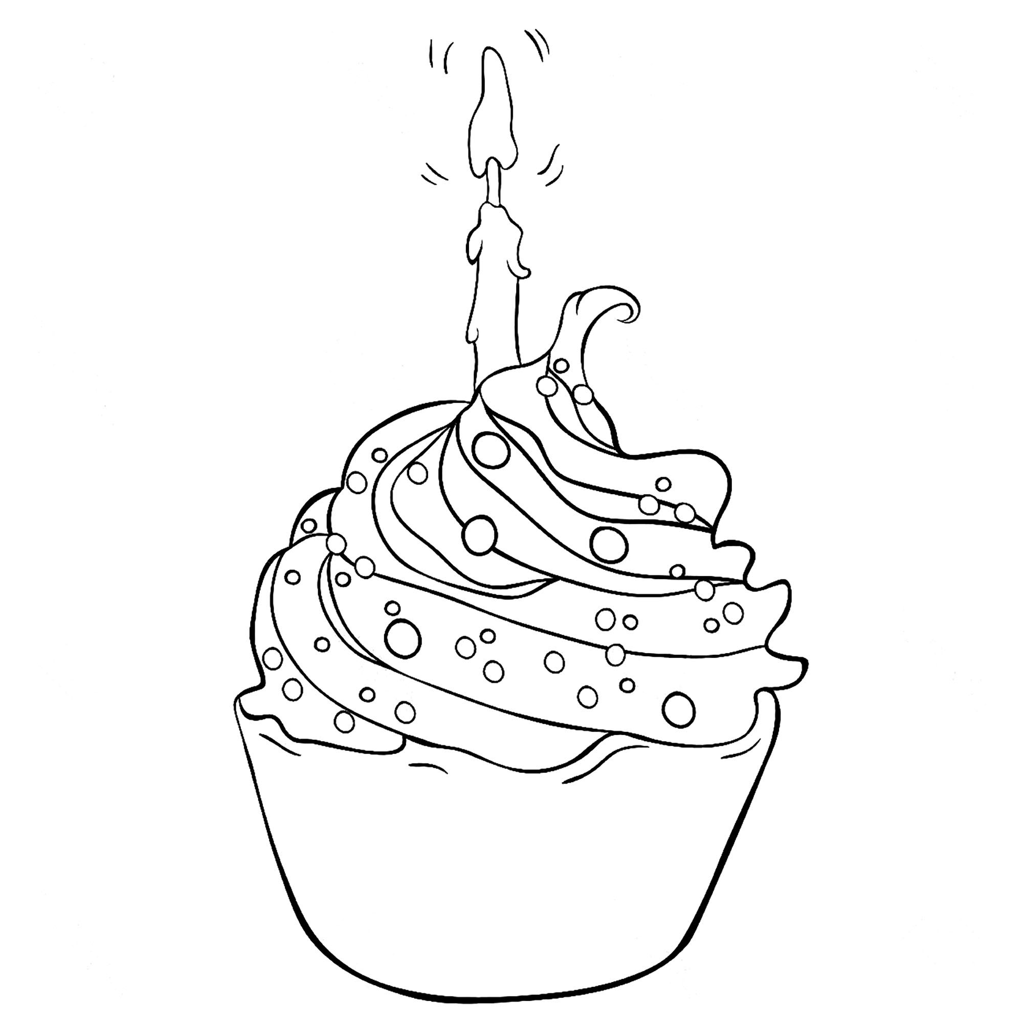 Cupcakes And Cakes To Download Cupcakes And Cakes Kids Coloring Pages