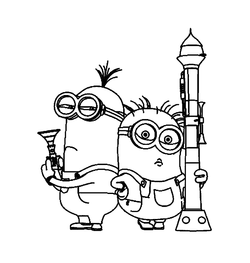 Free Despicable Me drawing to download and color - Despicable Me Kids ...
