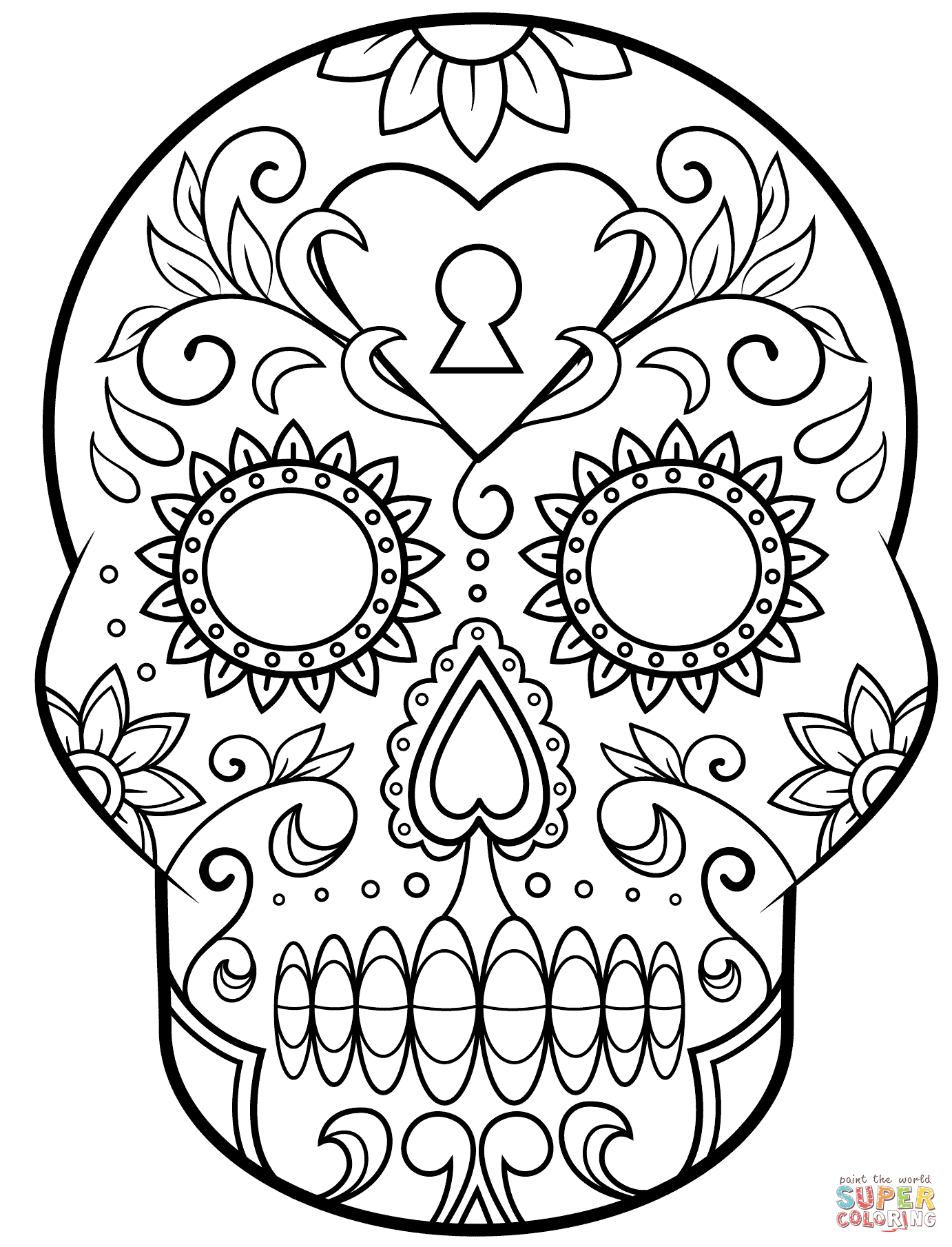 Drawing Of D as De Los Muertos Day Of The Dead Free To Print And