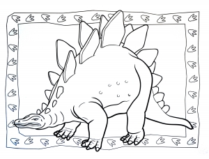 Dinosaur coloring pages to download