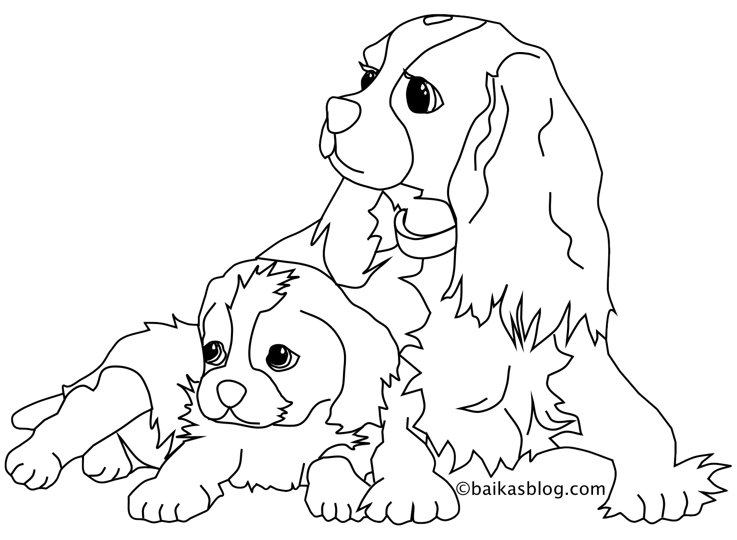 dog coloring pages that look real