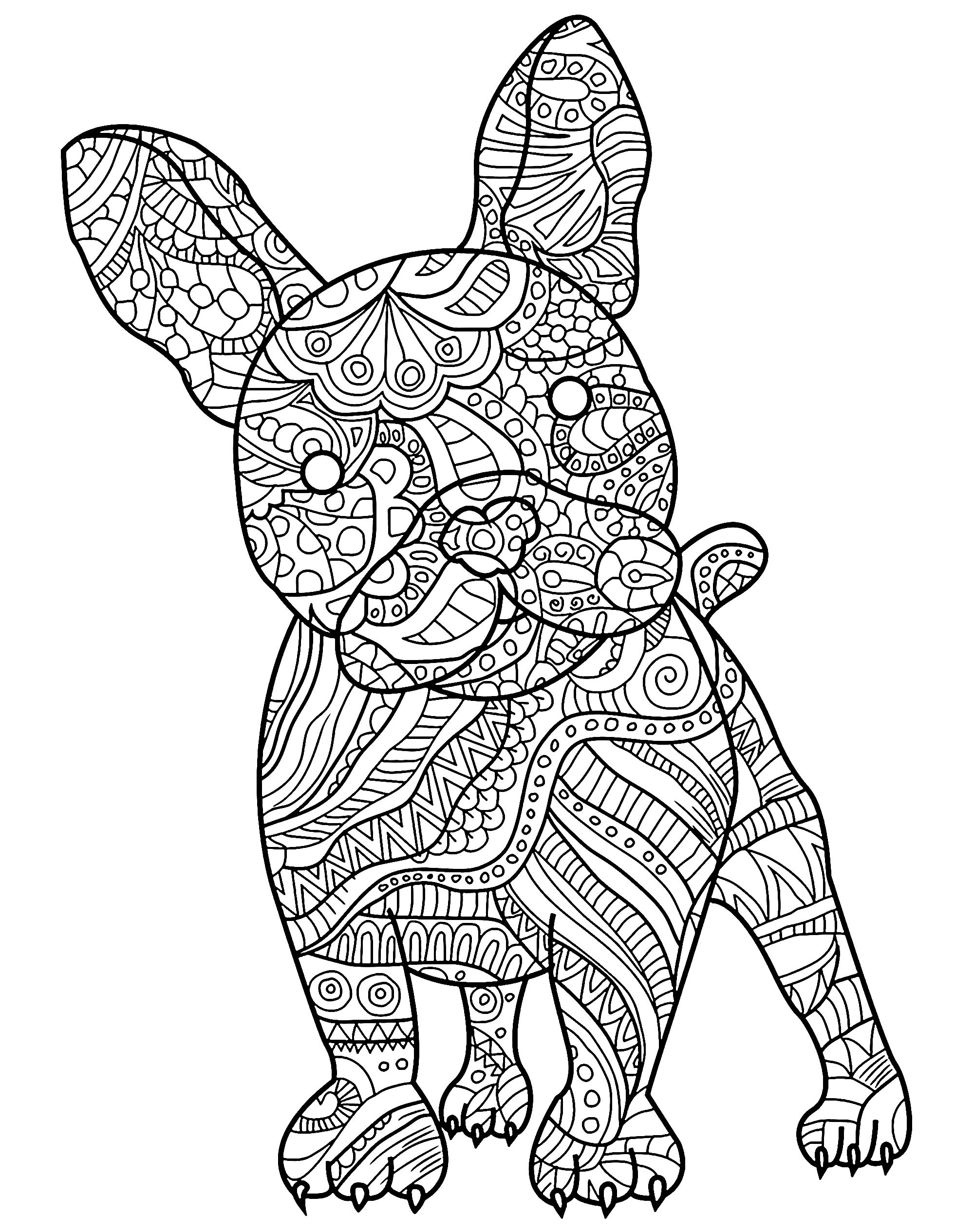 Dog to download for free - Dogs Kids Coloring Pages
