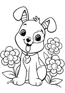 cute puppy bulldog coloring pages