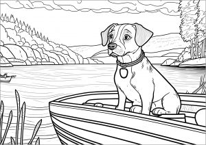 realistic lab dog coloring pages