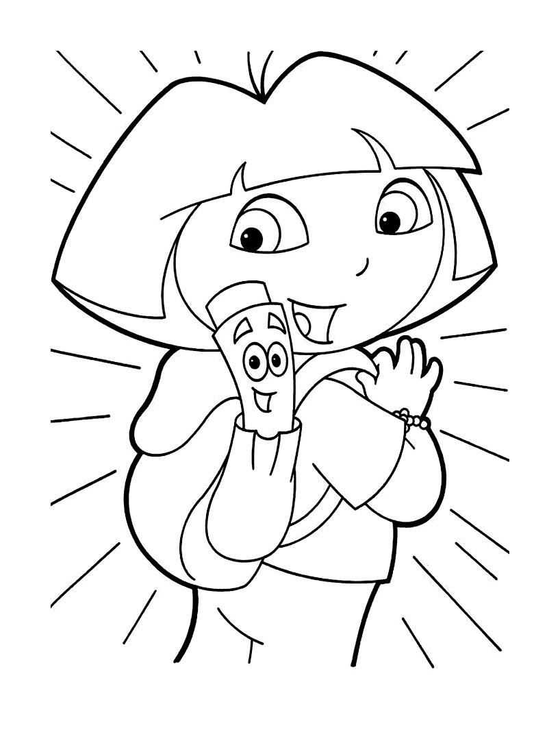 Dora Coloring Pages PDF Ideas - Coloringfolder.com | Cartoon coloring  pages, Dora cartoon, Dora coloring