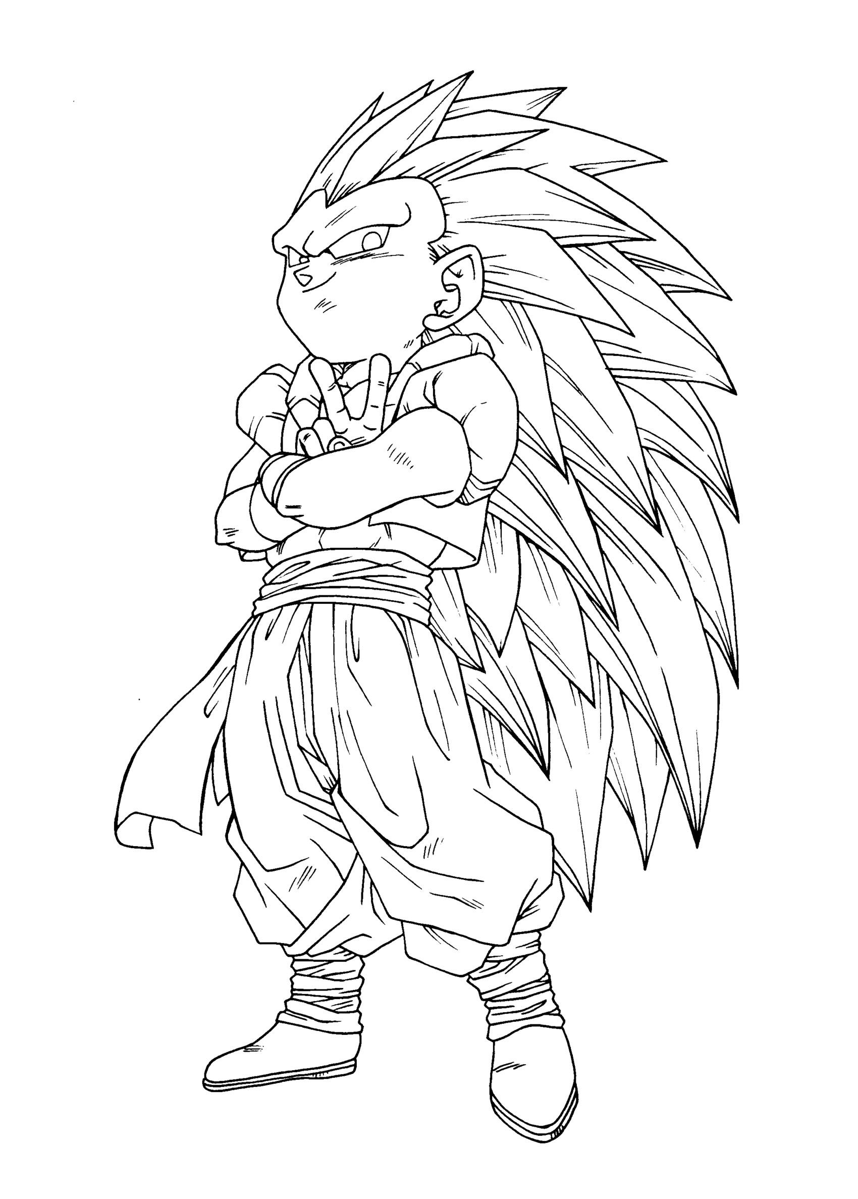 Gotenks coloring pages