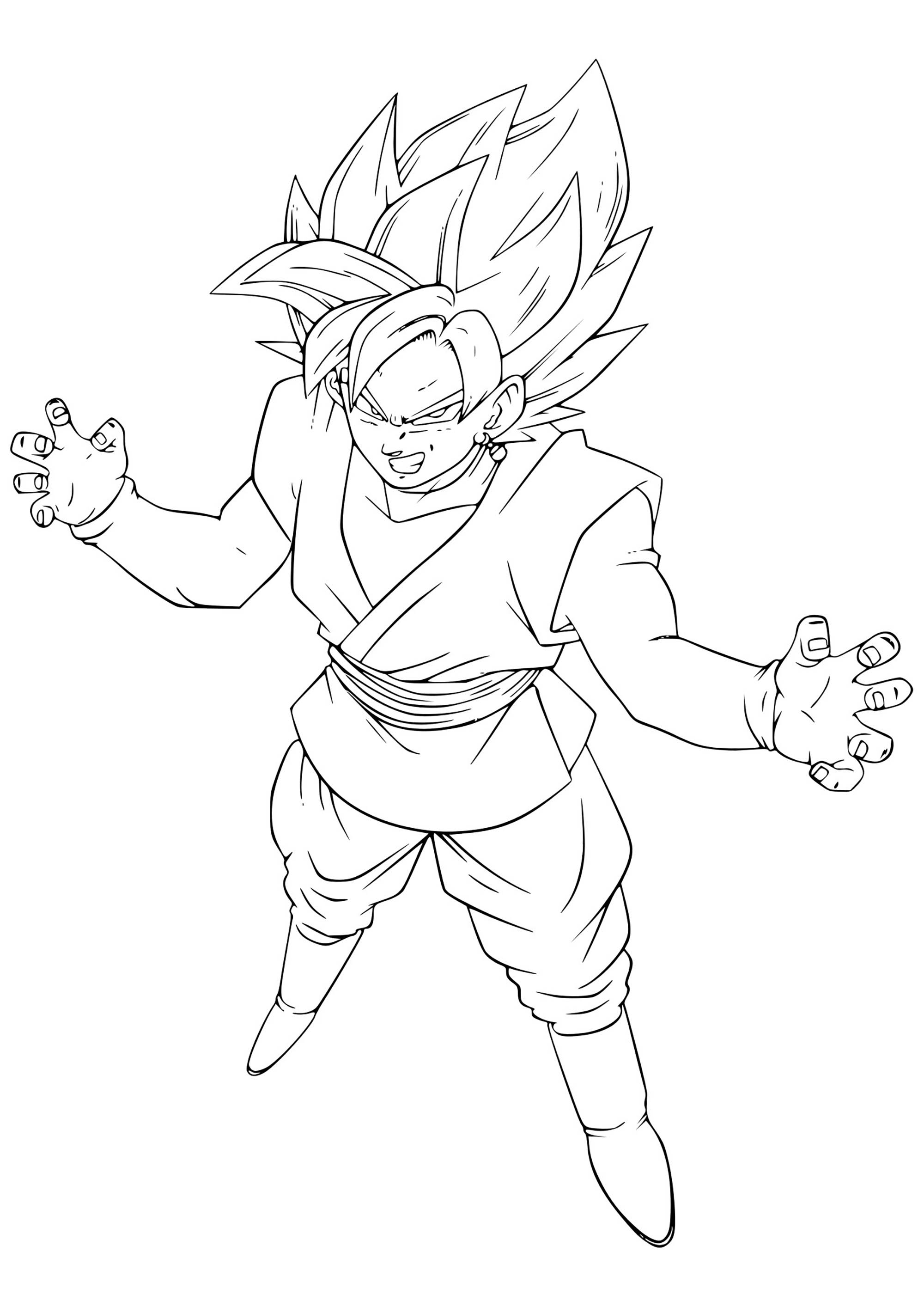 321 Goku - Free Colouring Pages