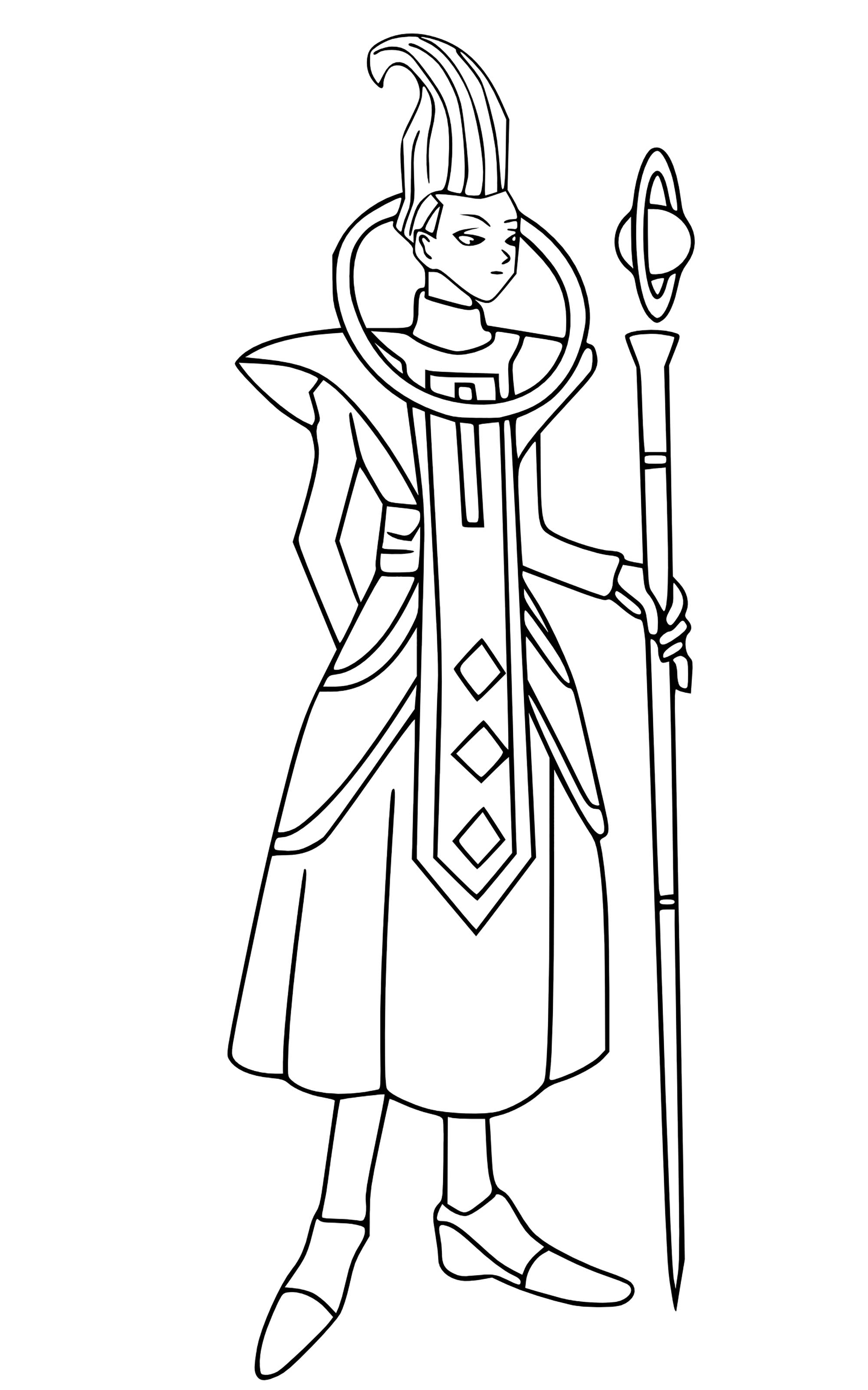 Whis Dragon Ball Z Kids Coloring Pages